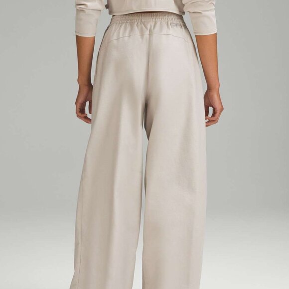 Lululemon LAB Jacquard Wide-Leg Pant 14 Leopardo Jacquard Dove Grey NEW $168 - Picture 5 of 6